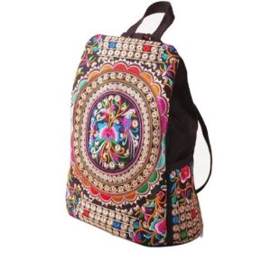 Vintage Craftsmanship Embroidery Ethnic Backpack canvas