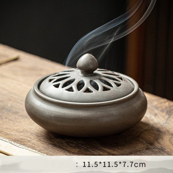 Handcrafted Ceramic Incense Burner | Decorative Aromatherapy Holder - Image 2