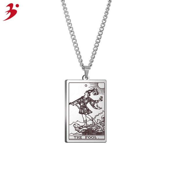 Major Arcana "The Fool" Necklace - Premium Stainness Steel - Image 2