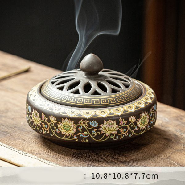 Handcrafted Ceramic Incense Burner | Decorative Aromatherapy Holder - Image 3