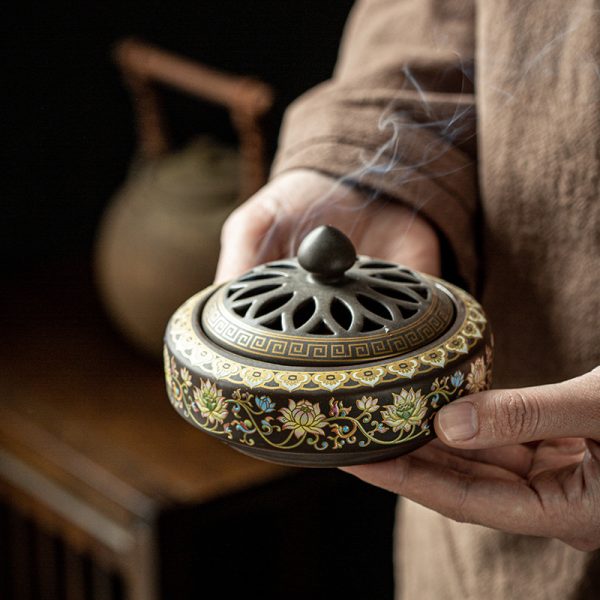 Handcrafted Ceramic Incense Burner | Decorative Aromatherapy Holder - Image 9