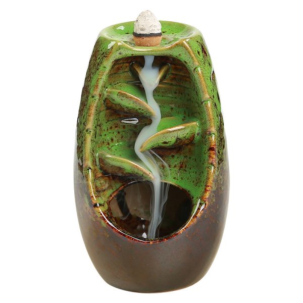 Handmade Backflow Incense Burner - Creative Ceramic Pattern Ornaments for Home - Image 5