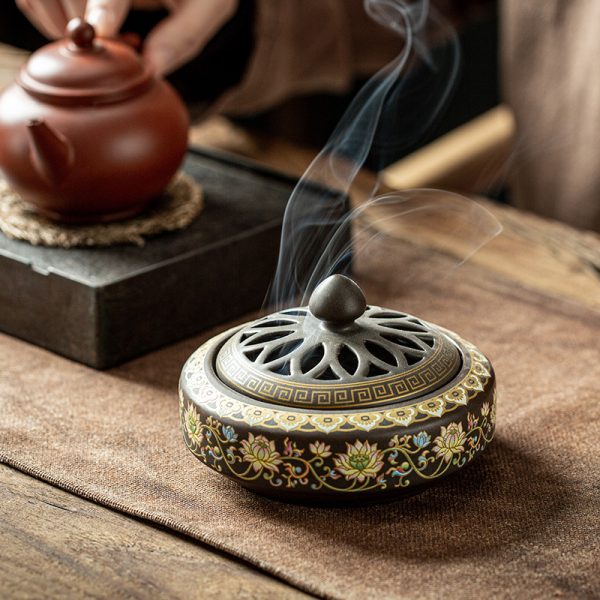 Handcrafted Ceramic Incense Burner | Decorative Aromatherapy Holder - Image 10