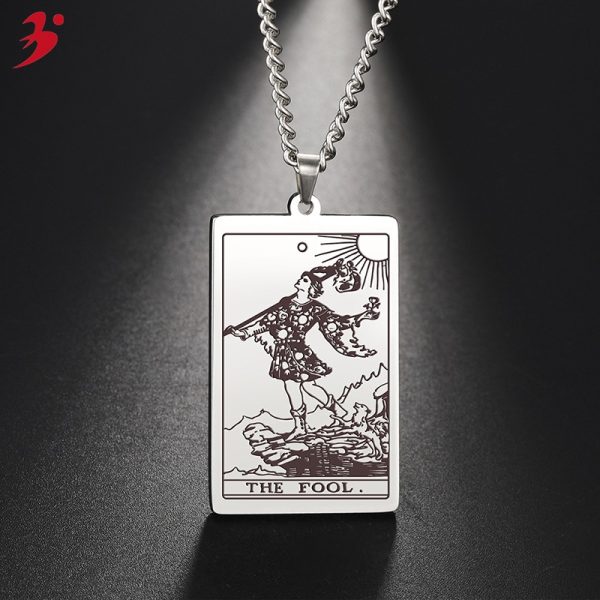 Major Arcana "The Fool" Necklace - Premium Stainness Steel - Image 4