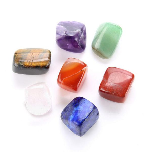 Natural 7 Crystal Healing Tumbled Stones Set | Chakra Kit - Image 3