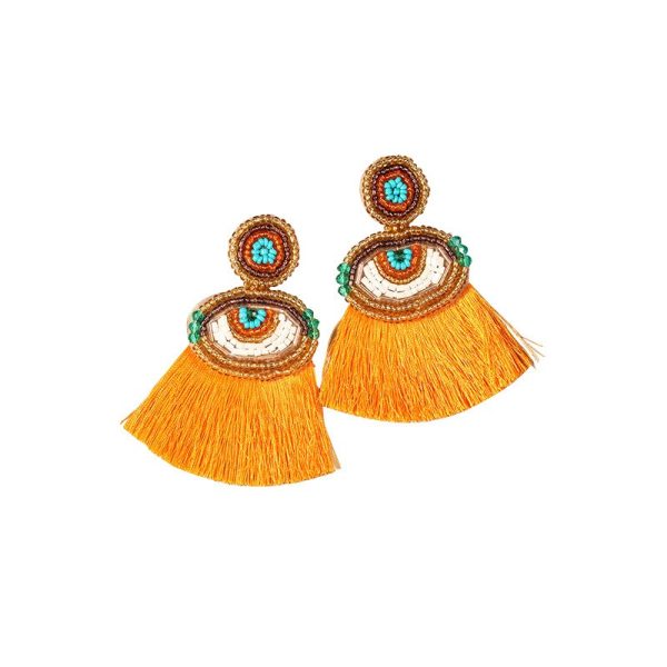 Ethnic Style Long Tassel Earrings | Handcrafted Bohemian Fashion - Image 6