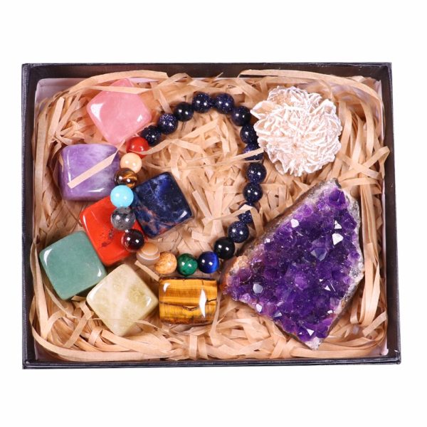 Ultimate Crystal Chakra Healing Box – Meditation Stones and Planetary Bracelet - Image 7