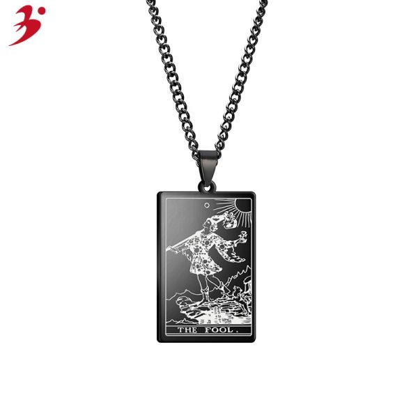 Major Arcana "The Fool" Necklace - Premium Stainness Steel - Image 3