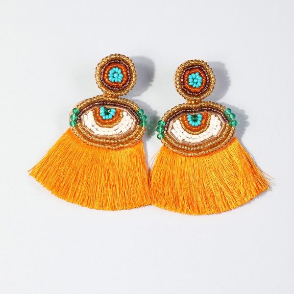 Ethnic Style Long Tassel Earrings | Handcrafted Bohemian Fashion - Image 8