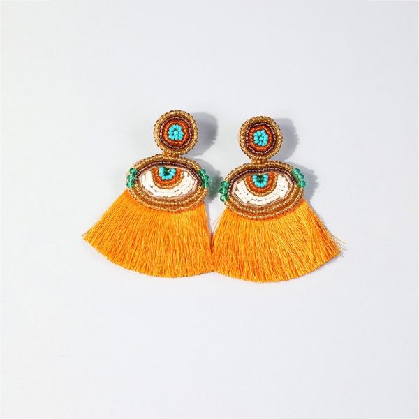 Ethnic Style Long Tassel Earrings | Handcrafted Bohemian Fashion - Image 7