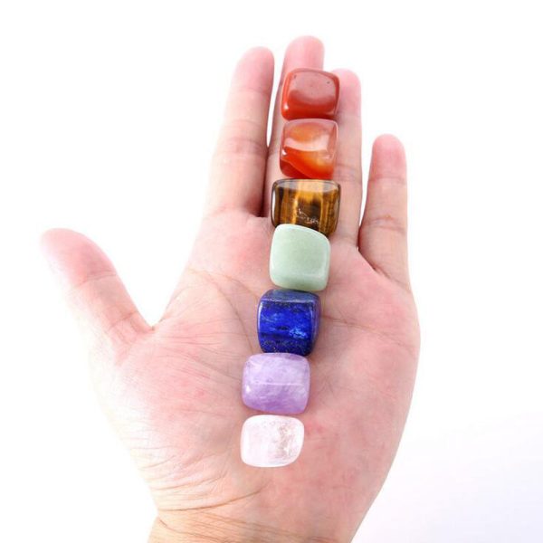 Natural 7 Crystal Healing Tumbled Stones Set | Chakra Kit - Image 4