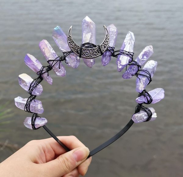 Handmade Crystal Crown Headband - Image 16