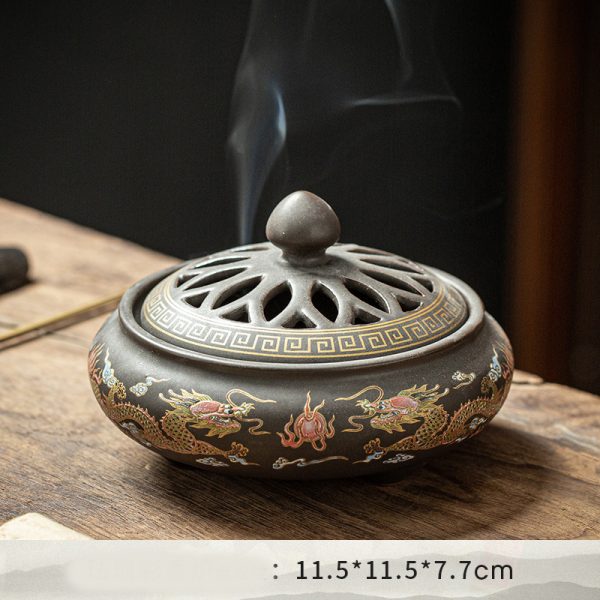 Handcrafted Ceramic Incense Burner | Decorative Aromatherapy Holder