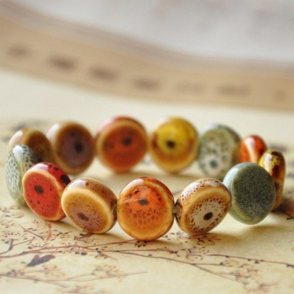 Handmade Multicolor Ceramic Chakra Bracelets for Positive Energy - Image 13