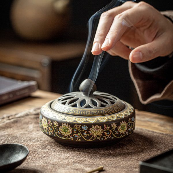 Handcrafted Ceramic Incense Burner | Decorative Aromatherapy Holder - Image 7