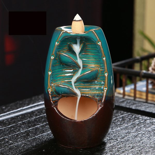 Handmade Backflow Incense Burner - Creative Ceramic Pattern Ornaments for Home - Image 7