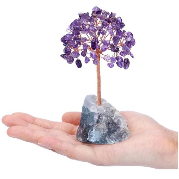 Natural Crystal Tree Ornament – Fortune Tree Crystal Decoration - Image 4