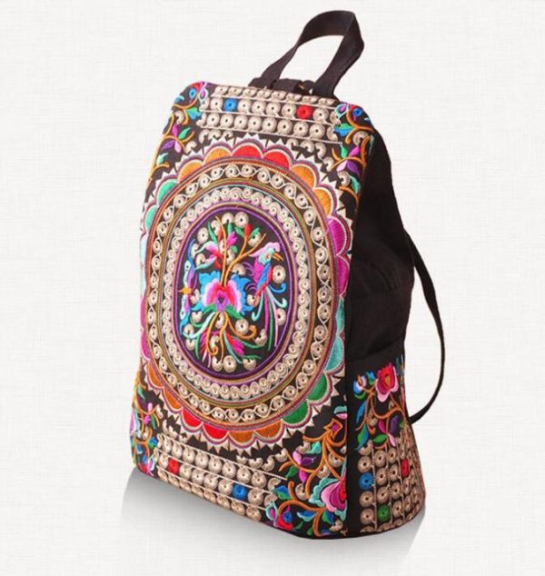 Vintage Embroidery Ethnic Backpack - Image 6