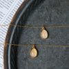 Elegant Gold-Plated Natural Stone Necklace Amulet - Image 2