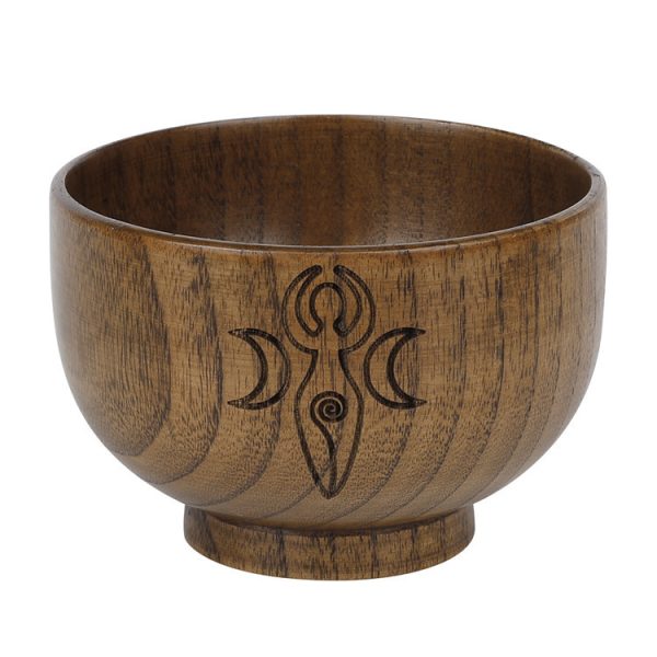 Wicca Altar Ornament Bowl | New Pentagram Bowl | Three-Phase Moon Goddess  Bowl - Image 6