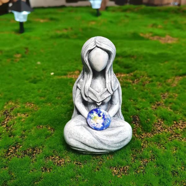 Gaia Earth Mother Goddess Statue | Garden Decoration Resin Craft Sculpture Ornament - Image 4